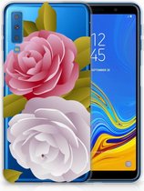 TPU Siliconen Backcase Geschikt voor Samsung A7 (2018) Roses