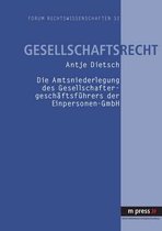 Die Amtsniederlegung Des Gesellschaftergeschaeftsfuehrers Der Einpersonen-Gmbh
