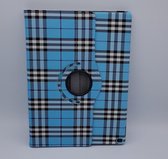 Voor iPad Pro 10.5 inch case / hoes  - Burberry Style - blauw