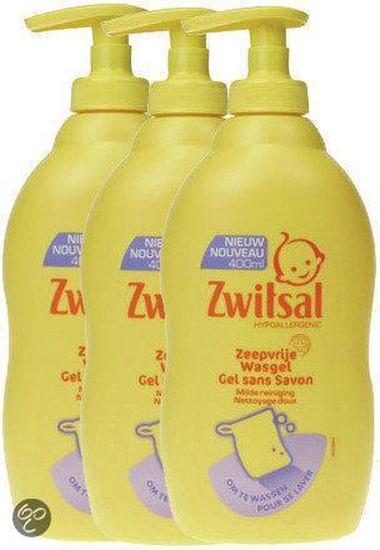 Beperking werkzaamheid hoeveelheid verkoop Zwitsal - Zeepvrije Wasgel - 3 x 400 ml - Voordeelverpakking | Bestel nu!