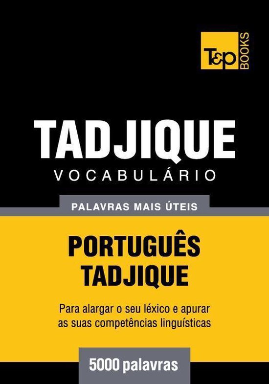 Vocabulário Português-Tadjique - 5000 palavras mais úteis - cover