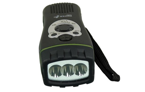POWERplus Wolf dynamo zaklamp met radio