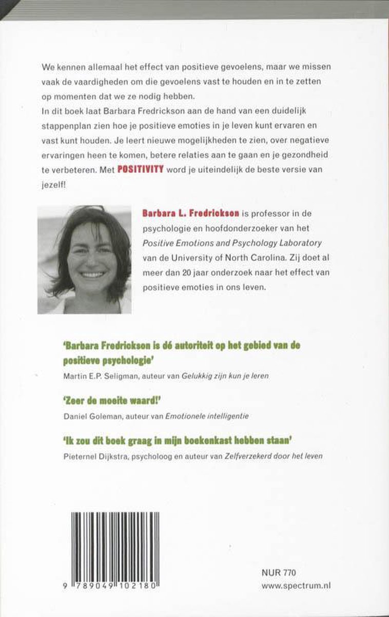 Positivity - back cover