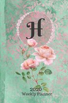 Plan On It 2020 Weekly Calendar Planner 15 Month Pocket Appointment Notebook - Monogram Letter H