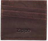 Lederen creditcard houder Zippo - Bruin