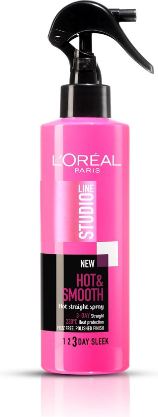 L'Oréal Paris Studio Line Hot & Smooth Haarspray - 200 ml - Gladmakend |  