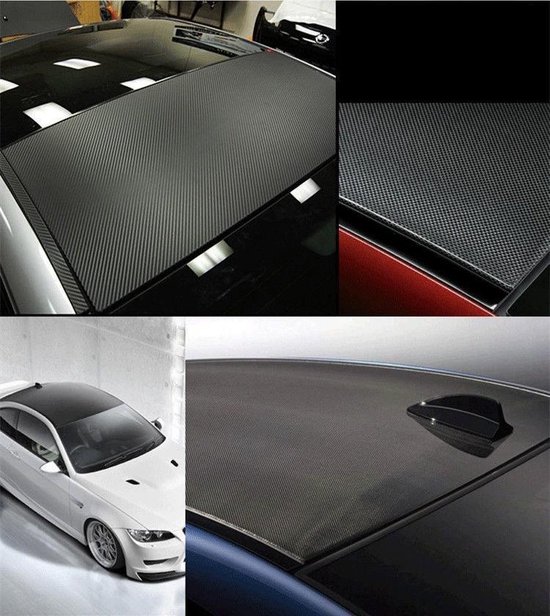 machine Zorg domineren 3D Carbon Car Wrap Folie - Vinyl Auto / Car Wrapping Carbonfolie- 127 x 30  cm - Zwart | bol.com