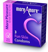 MoreAmore - Condoom Fun Skin 3 st,