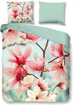 Snoozing Magnolia - Dekbedovertrek - Lits-jumeaux - 260x200/220 cm + 2 kussenslopen 60x70 cm - Multi kleur