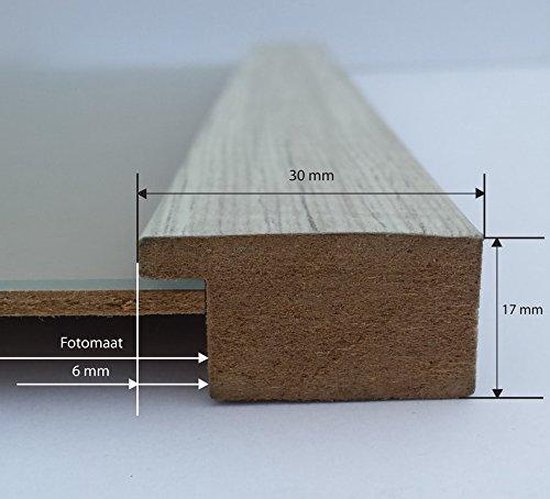 Homedecoration Misano - Cadre photo - Format photo - 80 x 100 cm - Marone Bicolor