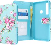 Samsung Galaxy A9 2018 Bookcase hoesje - CaseBoutique - Bloemen Bloemen Print - Kunstleer