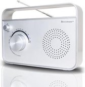 Soundmaster TR420WE - Portable radio met hoofdtelefoon en AUX-In - wit