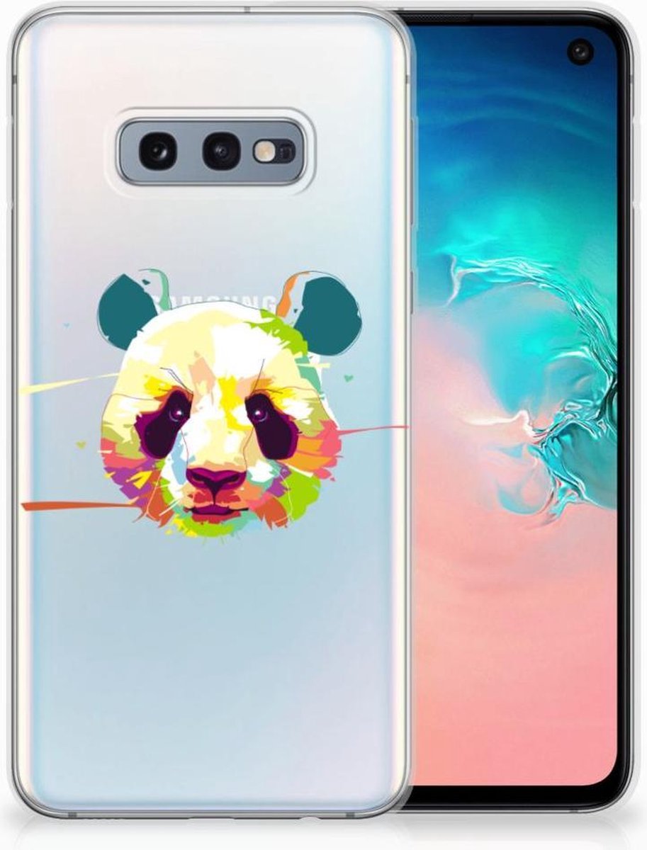 Samsung Galaxy S10e Telefoonhoesje met Naam Panda Color