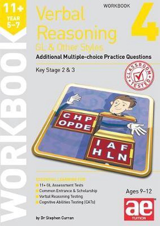11+ Verbal Reasoning Year 5-7 GL & Other Styles Workbook 4 - cover