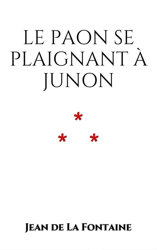 Le Paon se plaignant à Junon