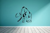 Muursticker - Olifant - 58x58 - Zwart