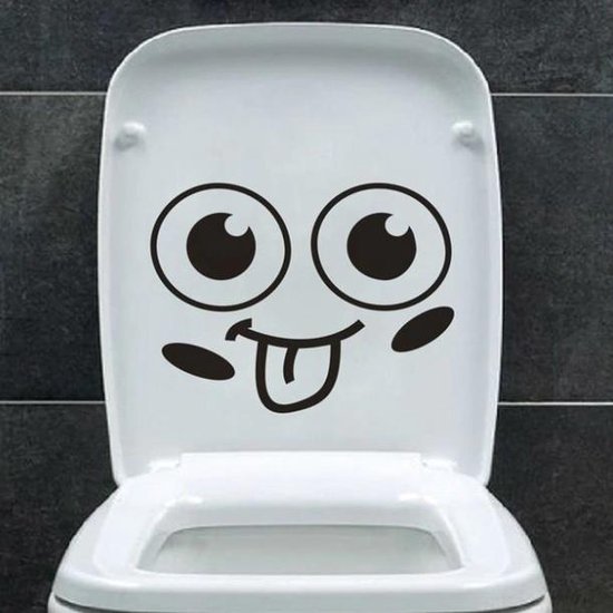 Analytisch beweeglijkheid Stadium WC Sticker – Toilet Sticker – WC Decoratie – Wc Bril Sticker – Grappige  Sticker | bol.com