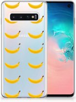 Back Case Geschikt voor Samsung S10 TPU Siliconen Hoesje Banana