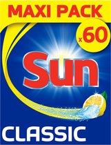Sun Classic Citroen Vaatwastabletten - 60 stuks - Afwasmiddel - 3 stuks - voordeelverpakking