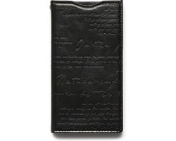 Zenus hoesje voor Sony Xperia Z1 Compact Lettering Diary - Black