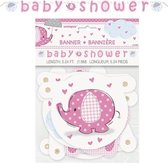 "Olifant" slinger voor Baby Shower - Roze