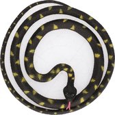 Halloween - Speelgoed slangen grote Python zwart 137 cm - Rubberen/plastic speelgoed slang