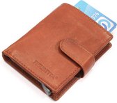 Figuretta Leder Cardprotector - Dark Cognac