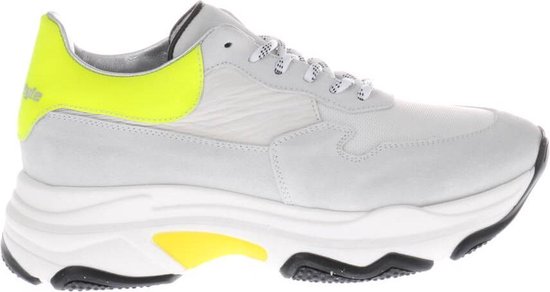 HIP H1748 Sneakers Wit Fluor Geel - Maat 36 | bol.com