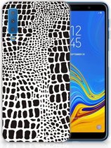 Geschikt voor Samsung Galaxy A7 (2018) TPU Hoesje Slangenprint