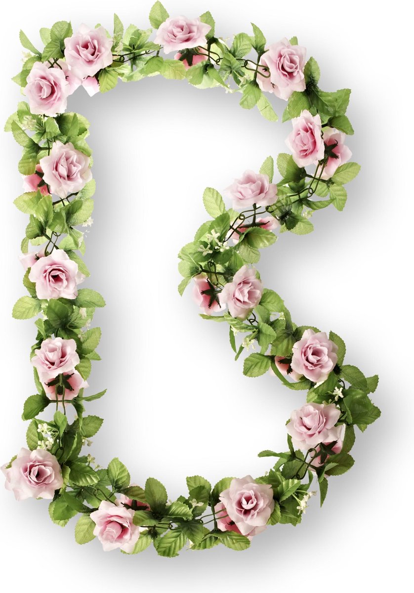 Basil Flower Garland Bloemenslinger - Roze