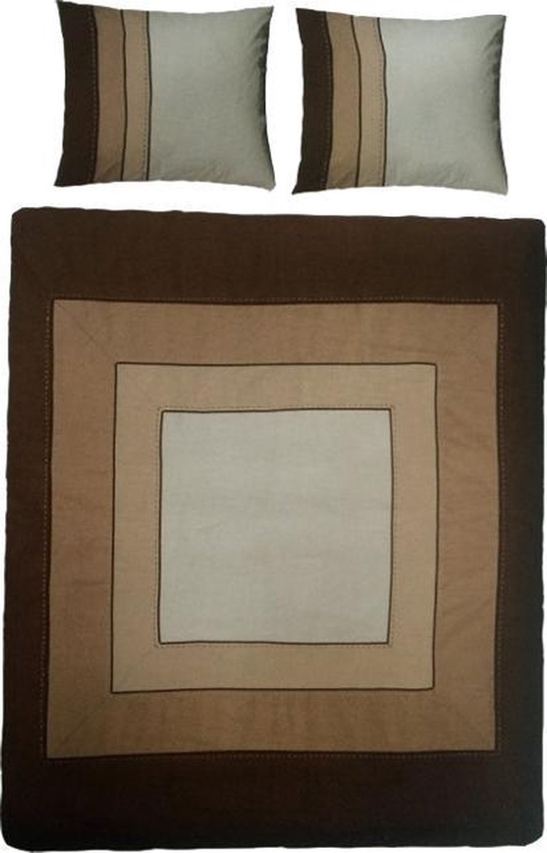 Essenza Denver Dekbedovertrek - Eenpersoons - 140x200/220 cm - Brown