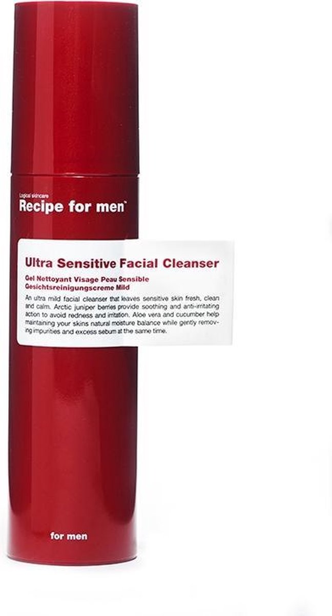 Recipe for Men Ultra Sensitive Facial Cleanser 100 ml.