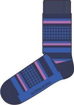 Bjorn Borg Checkstripe herensokken - blauw - maat 41-45