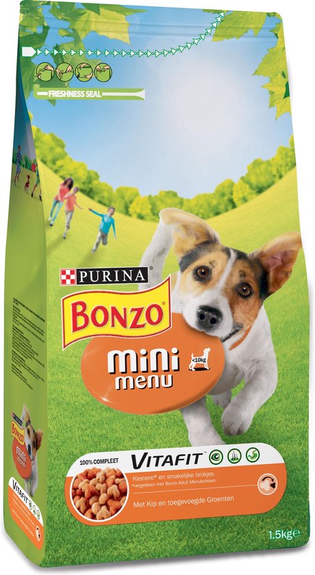 Bonzo Mini Menu Kip Hondenvoer 4 x 1.5kg