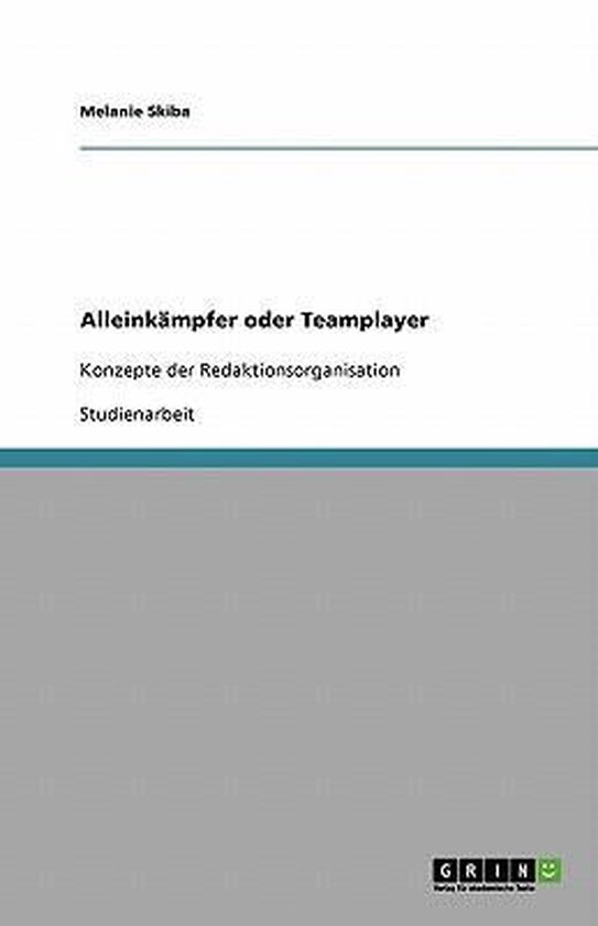 Alleinkampfer oder Teamplayer - cover