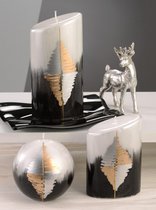 Exclusieve kaars - Vela zwart rond 100 mm