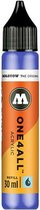 Molotow ONE4ALL™ - 30ml metallic blauwe navul Inkt op acrylbasis