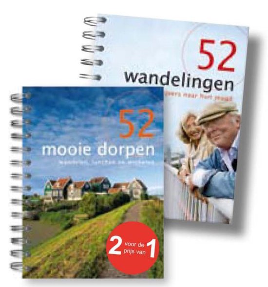 Cover van het boek '52 mooie dorpen + gratis 52 wandelingen met schrijvers naar hun jeugd' van Ellie Brik