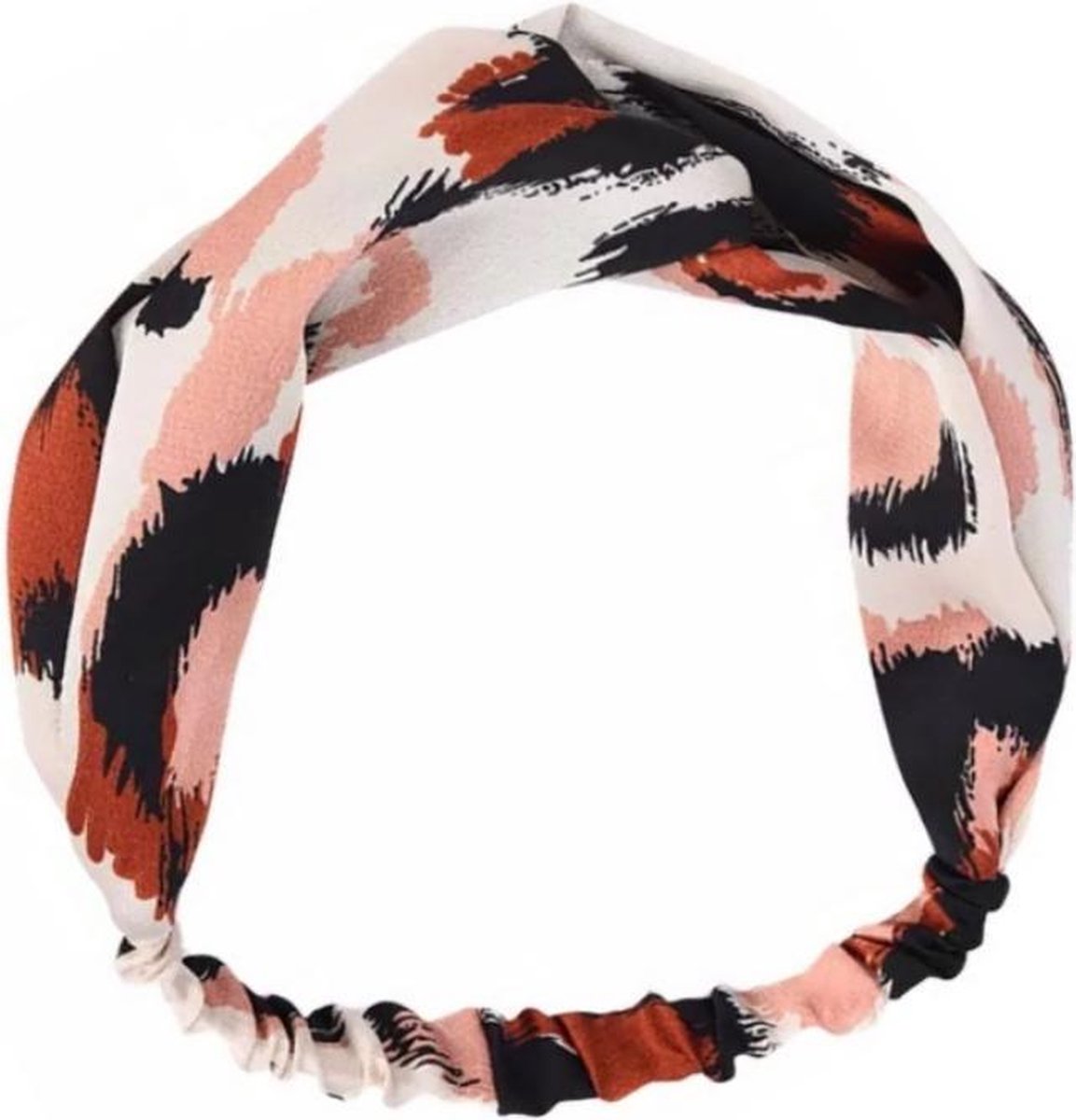 Haarband Leopard - Luipaard Roze | Satijn - Polyester | Elastische Bandana | Fashion Favorite