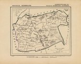 Historische kaart, plattegrond van gemeente Ede ( Lunteren) in Gelderland uit 1867 door Kuyper van Kaartcadeau.com