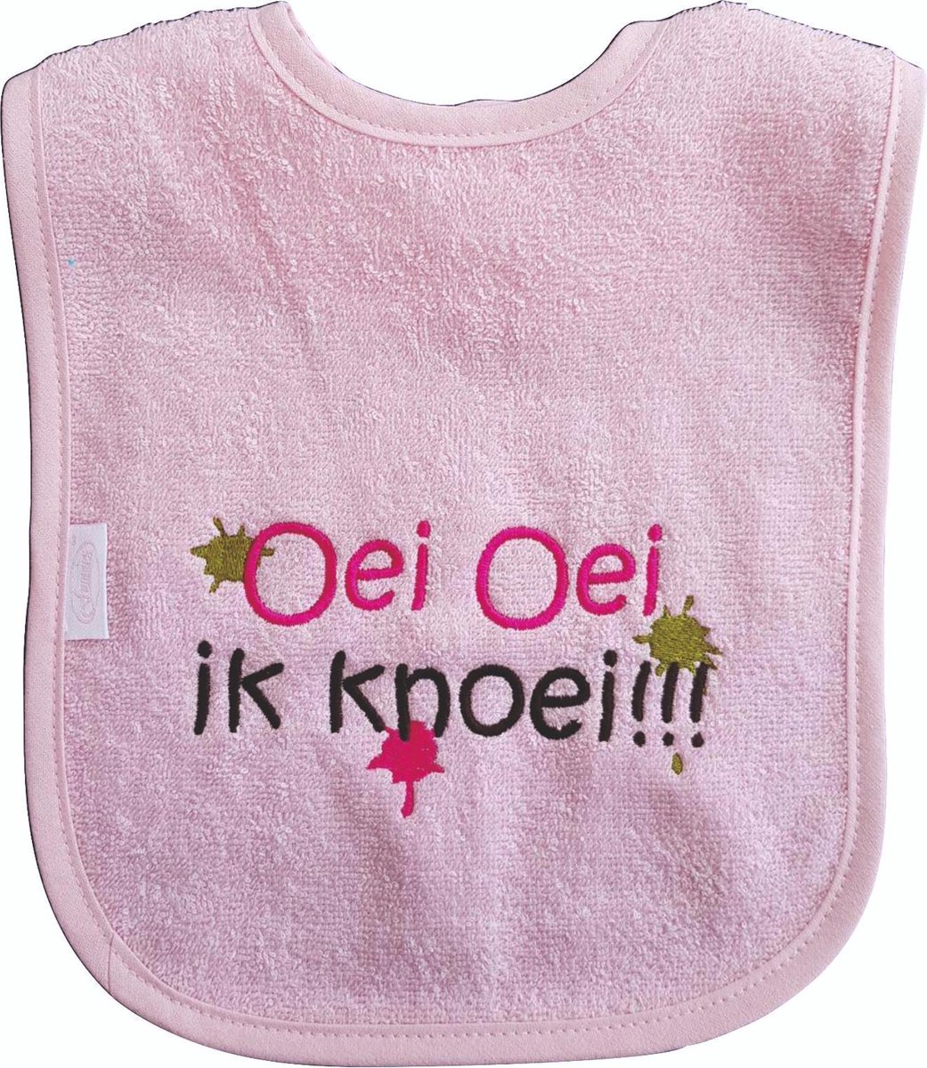 Goedkoopste Licht roze slab met Oei oei ik knoei