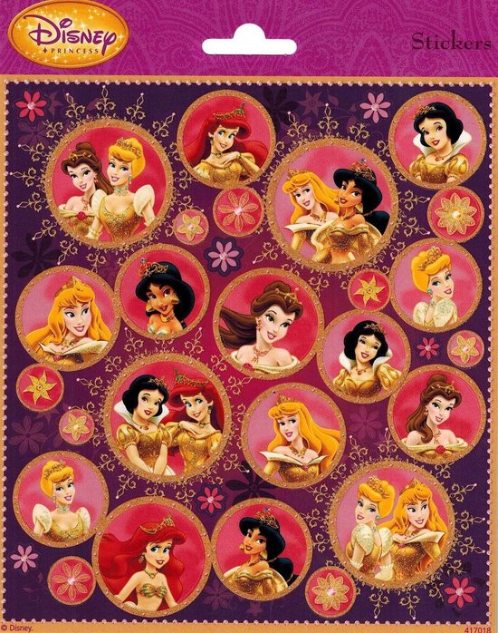 Concurreren menu Ijsbeer Disney Prinses Stickers Rond Glitter | bol.com