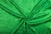 Velours de panne stof - Groen - 10 meter