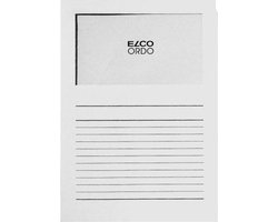 Elco Ordo Cassico L-map met venster A4 100 stuks 220 x 310 mm wit