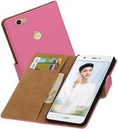 Bookstyle Wallet Case Hoesjes Geschikt voor Huawei Nova Roze
