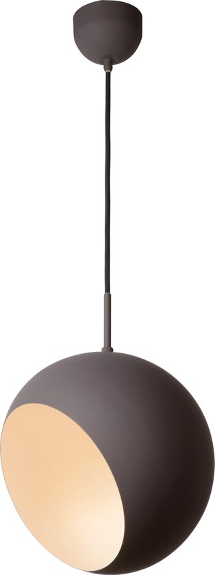 Lucide BOBO - Hanglamp - Ø 28 cm - LED - 1x15W 3000K - Grijs