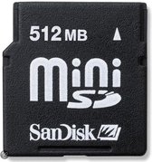 SanDisk miniSD card 512 MB - geheugenkaart