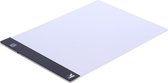 Ultradunne LED Lightpad A4 - dimbaar - Ideaal voor Diamond Painting - Lichtgewicht design - Wit | Zwart
