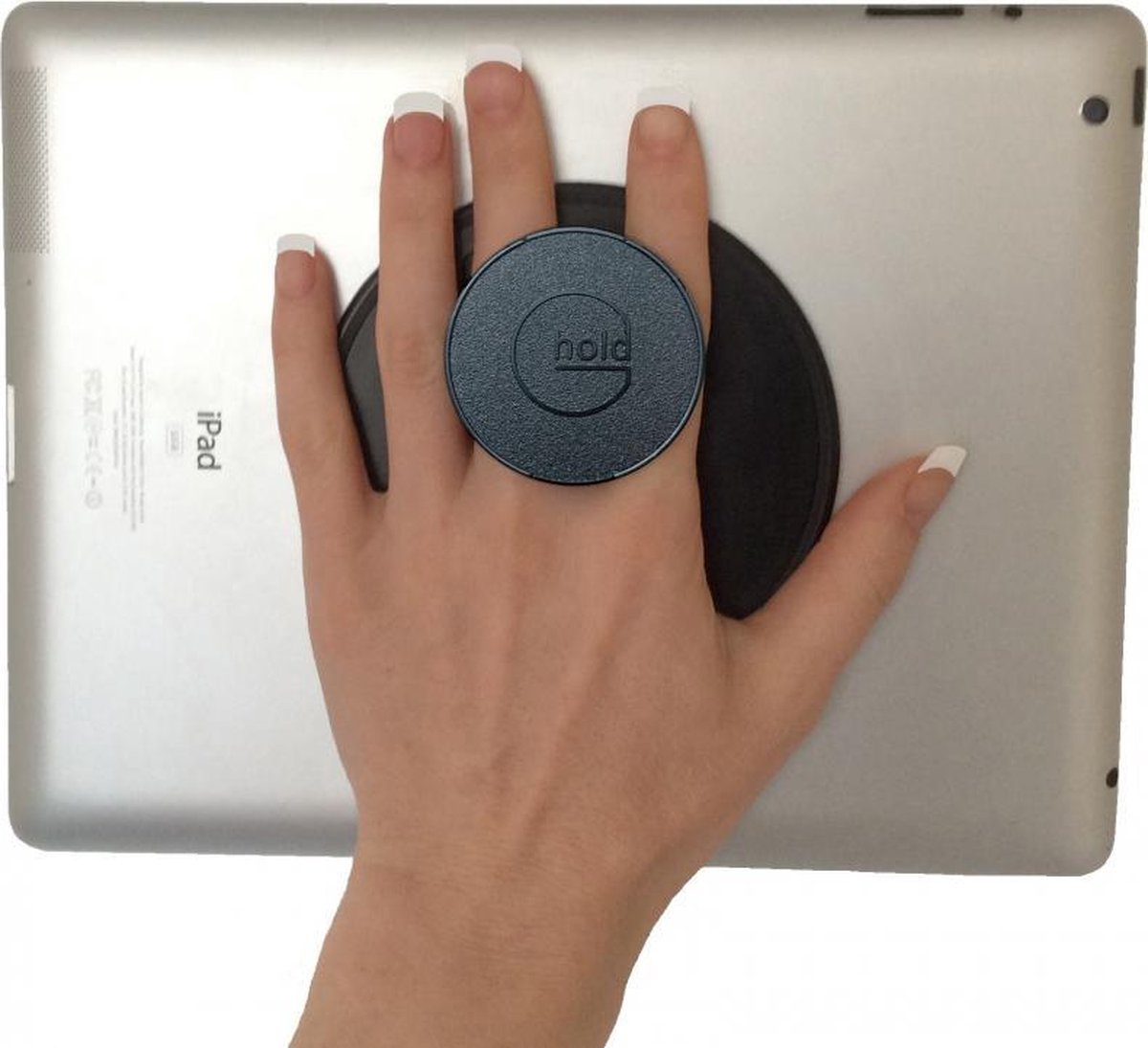 Velcro G-Hold Tablethouder - Popsocket - IpadHouder – E-reader Houder - zwart