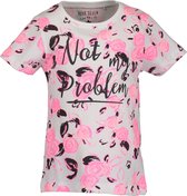 Blue Seven Meisjes T-shirt - wit - Maat 92